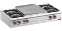 Fornuis 4 Branders - Centrale Doorkookplaat -Top- - Diamond G7/T4B15T-N