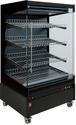 Diamond Warmte Vitrine, Zelfbediening, met Glazen Deur, op Wielen - FULL BLACK - HAS08-P5