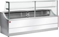 Gekoelde toonbank recht 200cm | Met Reserve-opslag | Wit | Diamond | OL200/A2-R/R2