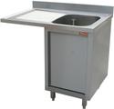 Spoeltafel 1 Bak, Druipvlak Links, Op Kast | Diamond | L1411VS-AS