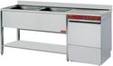 Combinatie spoelbak/vaatwasser | Soelbakken links | Mand 500x500 mm | L1621VD+051D/6M | Diamond