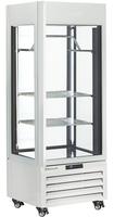 Diamond FULL Glazen Vitrine" 440 Liter 2 Planken & Vleesstang Geventileerd WIT - MAX/507-MW