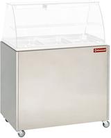 Onderstel rvs op wielen voor vitrine VBE-311 | Diamond | MEX-RG3