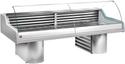 Gekoelde Vitrine toonbank B=150cm | Gebogen Ruit | Grijs | Diamond | SG15B/A1-R2