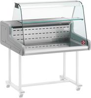 Gekoelde Vitrinetoonbank B=100cm | Gebogen Frontglas | Schuifdeuren | Diamond | SUP10-ZC/R2