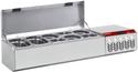 Gekoelde Structuur GN 2x 1/4, 3x 1/6, 3x 1/9, Met Deksel, Diamond SX132G/CP9