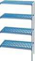 Diamond Hoekrek in geanodiseerd aluminium 4 niveau's 