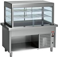 Vitrine-Element En Gekoelde Kuip op Kast 6x GN1/1 - Diamond S80/RCTV23-R2