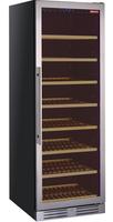 Diamond Wijnkast Vitrine, Geventileerd, Roestvaststalen Deur, 470 Lt., - ZWART - WCB/38-T1