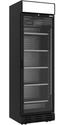 Diverso By Diamond Geventileerde Positieve Vitrine 382 Liter ZWART met Lichtbak - WR-38CA-AB