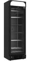 Diverso By Diamond Negatieve Geventileerde Vitrine 374 Liter - 5 Vaste Niveaus met Lichtbak - ZWART - WR-39CA-BN
