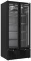Diverso By Diamond Vitrinekast Positieve Geventileerd, 804 Liter, 2 Schuifdeuren, ZWART - WR-80SB-SB