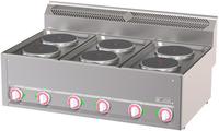 Diverso By Diamond Elektrisch Kookfornuis 6 Platen, -Top - WR-E6PT-19