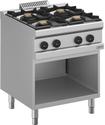 Diverso By Diamond Gasfornuis 4 Branders, op Open Kast - WR-G4BA-A1