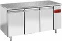Diamond Diepvriestafel, gevent., 3 deuren EN 600x400 - Top in graniet (zonder groep) | TPS3B/HG