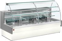 Gekoelde Vitrinetoonbank - Statisch - Ladensysteem - Zonder Reserve - GRIJS/WIT - Diamond VE14/E8-R2P
