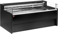 Diamond Gekoelde toonbank met glas Self-service, Geforceerd, , met reserve - ZWART | VZ20/B5-VR2/SS