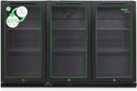 Husky C3H-ECO-865-BK-NL-HU - Backbar Koeler - 3 Deurs - Zwart - Deurslot - LED - Ventitator - Energiezuinig - B label