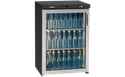 1-Deurs Barkoeling Chroomstalen Glasdeur | Handvat rechts | Extra laag | Led | Gamko LG3/150LGCS
