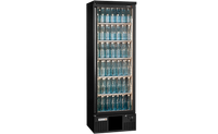 1-Deurs Koeling Antraciet Met Glasdeur | Handvat links | Hoog | Gamko MG3/300RG