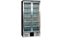 2-Deurs Koeling Antraciet Met Chroomstalen Glasdeur | Hoog | Gamko MG3/500GCS