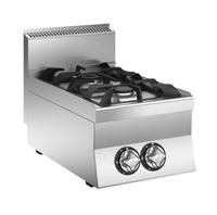 Mareno M1-600 Gaskooktoestel met 2 Branders, 40cm - C64G