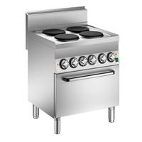 Mareno M1-600 Elektrisch Kooktoestel met 4 Kookplaten en Heteluchtoven, 70cm - C6FEV7E