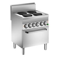 Mareno M1-600 Elektrisch Kooktoestel met 4 Kookplaten en Heteluchtoven, 70cm - C6FEV7EP