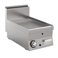 Mareno M1-600 Gasbakplaat met Geribbelde Roestvaststalen Plaat, 40cm - FT64GR