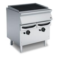 Gastro-Inox 700 Hp Waterbad Gasgrill Met 4 Gietijzeren Roosters, 80cm, Gastro-Inox 170.227