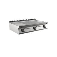 Mareno M1-700 Elektrische Bakplaat Met 2/3 Gladde En 1/3 Geribbelde Mat Verchroomde Plaat - 120cm -  171.261