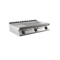Mareno M1-900 Elektrische Bakplaat Met 2/3 Gladde En 1/3 Geribbelde Mat Verchroomde Plaat - 120cm -  191.261