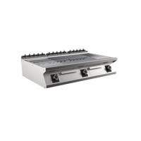 Mareno M1-900 Elektrische Bakplaat Met 2/3 Gladde En 1/3 Geribbelde Verchroomde Plaat - 120cm -  191.262