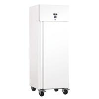 Gastro-Inox Wit Stalen 600 Liter Koelkast - Statisch Gekoeld Met Ventilator -  201.020