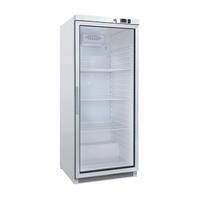 Gastro-Inox Wit Stalen Koeling 600 Liter Met Glasdeur, Statisch Gekoeld Met Ventilator, Gastro-Inox 204.004