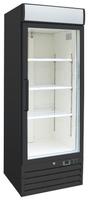 Gastro-Inox Zwart Stalen Display Vriezer 600 Liter met Glasdeur, Geforceerd Gekoeld - 204.221