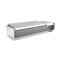 Gastro-Inox RVS Opzetkoeling 3x GN 1/3 + 1x GN 1/2 Met Deksel, Gastro-Inox 209.126