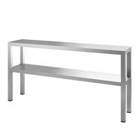 Gastro-Inox Dubbele Etagère van RVS, 1300(l)x300(d)x650(h)mm - 303.315