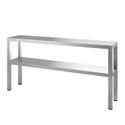 Gastro-Inox Dubbele Etagère van RVS, 1400(l)x300(d)x650(h)mm - 303.316