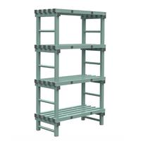 REA Euro Stelling 1000(l)x500(d)x1760(h)mm Met 4 Schappen, Gastro-Inox 308.150