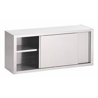 Gastro-Inox RVS Wandkast Met Schuifdeuren 1700(l)x400(d)x600(h)mm, Gastro-Inox 313.108