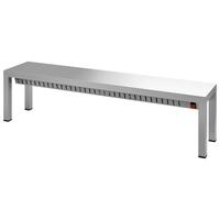 Gastro-Inox Etagère van Roestvast Staal AISI 304 met Warmhoudlampen 1200(l)x300(d)x350(h)mm - 313.242