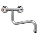 Gastro-Inox High Performance Duobloc Laag Muurmodel 25(Ø)mm Mengkraan 300mm, Gastro-Inox 402.017