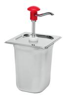 Sausdispenser 3 Liter Met Rode Drukknopbediening, Gastro-Inox 503.105