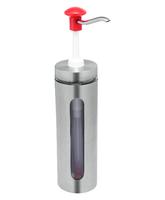 30ml Sausdispenser Met Kijkvenster En Rode Drukknopbediening, Gastro-Inox 503.117