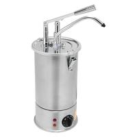 Dispenser Met Hevelbediening Voor Warme Sauzen, RVS Deksel En Container, Gastro-Inox 503.160