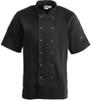 Whites Vegas unisex koksbuis korte mouw zwart M | A439-M