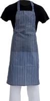 Whites waterdicht schort blauw-wit gestreept | A580