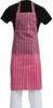 Whites waterdicht schort rood-wit gestreept | A581