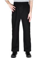 Chef Works unisex baggy koksbroek zwart L | A695-L